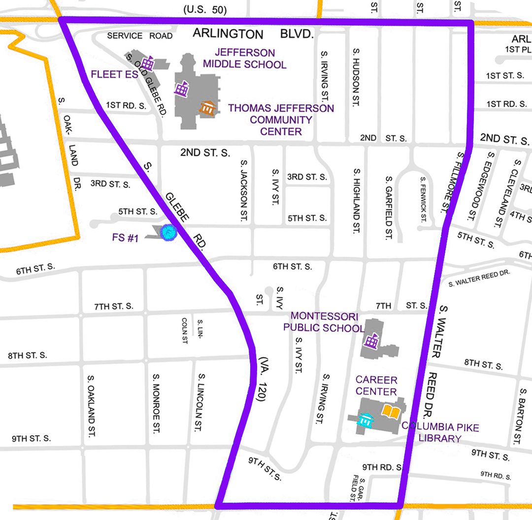 Arlington Heights neighborhood boundaries